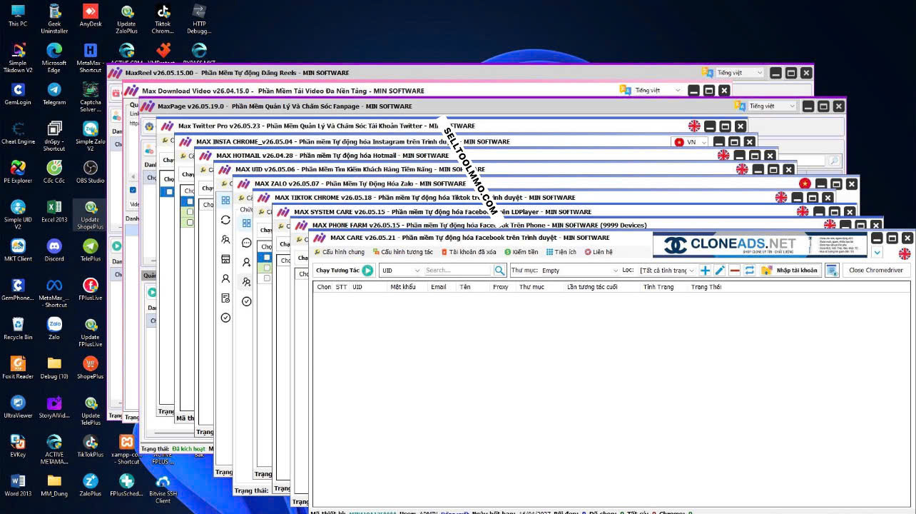 Active Bộ 15 Tool MinsoftWare